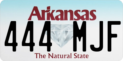 AR license plate 444MJF