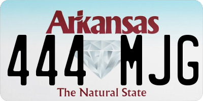 AR license plate 444MJG