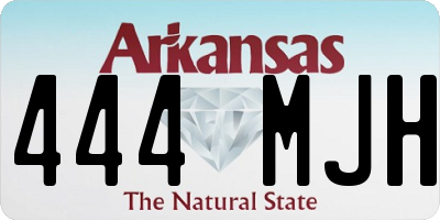 AR license plate 444MJH