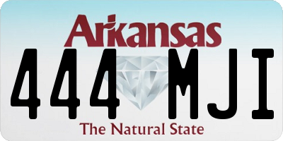 AR license plate 444MJI