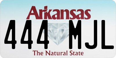AR license plate 444MJL