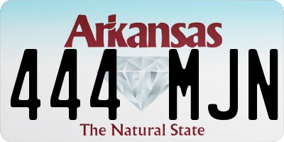 AR license plate 444MJN