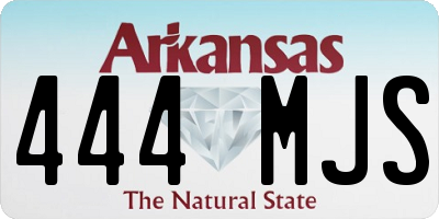AR license plate 444MJS