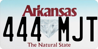 AR license plate 444MJT