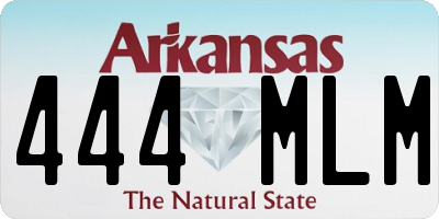 AR license plate 444MLM