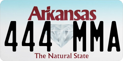 AR license plate 444MMA