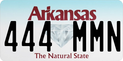 AR license plate 444MMN