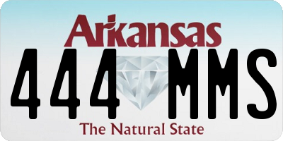 AR license plate 444MMS
