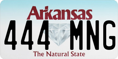 AR license plate 444MNG