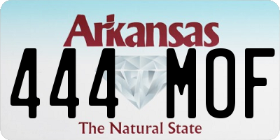 AR license plate 444MOF