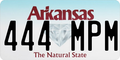 AR license plate 444MPM
