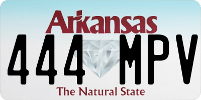 AR license plate 444MPV