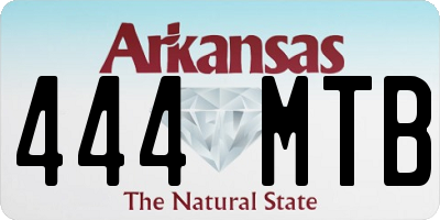 AR license plate 444MTB
