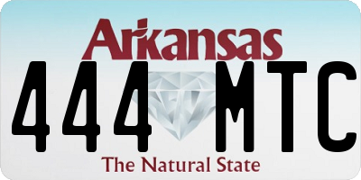 AR license plate 444MTC