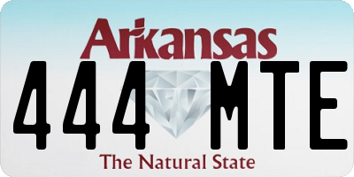 AR license plate 444MTE