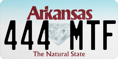 AR license plate 444MTF