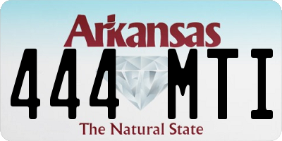 AR license plate 444MTI