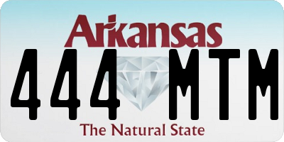 AR license plate 444MTM