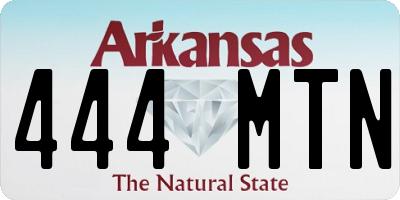 AR license plate 444MTN
