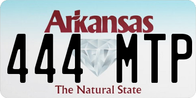 AR license plate 444MTP