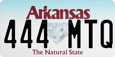 AR license plate 444MTQ
