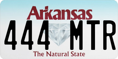 AR license plate 444MTR