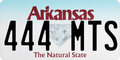 AR license plate 444MTS