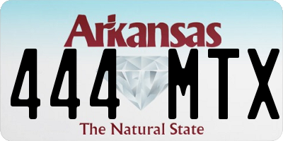 AR license plate 444MTX