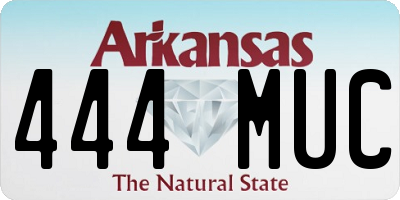 AR license plate 444MUC