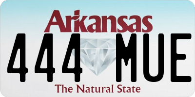 AR license plate 444MUE