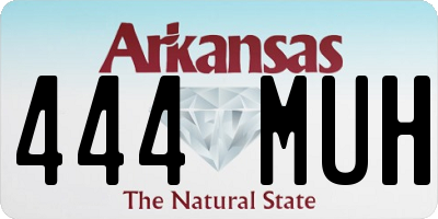AR license plate 444MUH