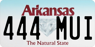 AR license plate 444MUI