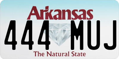 AR license plate 444MUJ