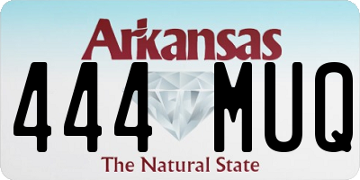 AR license plate 444MUQ