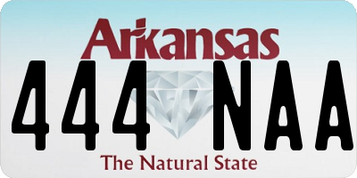 AR license plate 444NAA