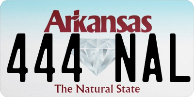 AR license plate 444NAL