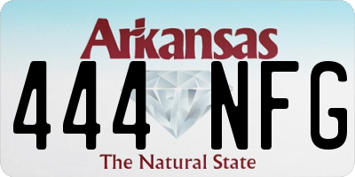 AR license plate 444NFG
