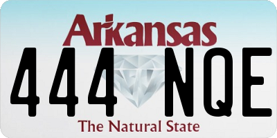 AR license plate 444NQE