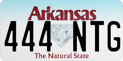 AR license plate 444NTG