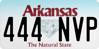 AR license plate 444NVP