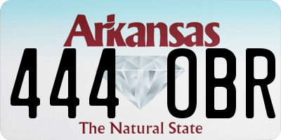 AR license plate 444OBR