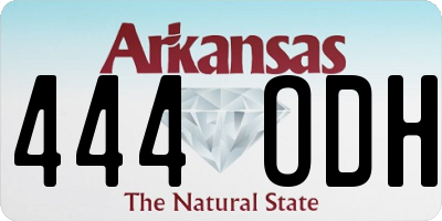 AR license plate 444ODH