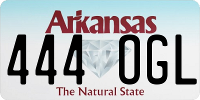 AR license plate 444OGL