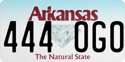 AR license plate 444OGO