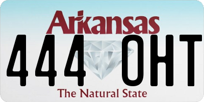 AR license plate 444OHT