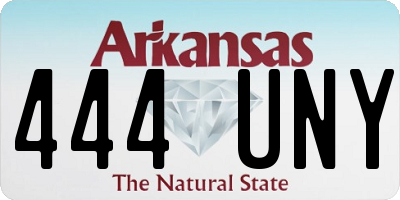 AR license plate 444UNY