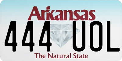 AR license plate 444UOL