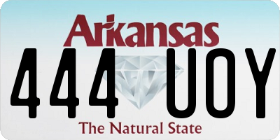 AR license plate 444UOY