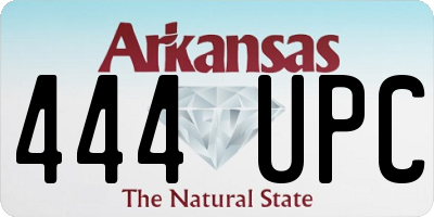 AR license plate 444UPC