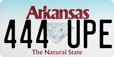 AR license plate 444UPE